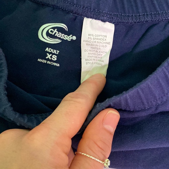 Navy Blue Chassé Varsity Cheer Skort Adult XS - Picture 2 of 3